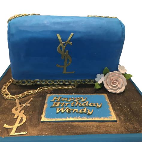 ysl birthday cake|Designer YSL bag custom birthday cake – Maddies Cakes.